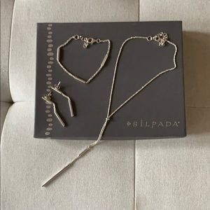 Silpada necklace, bracelet, earring set